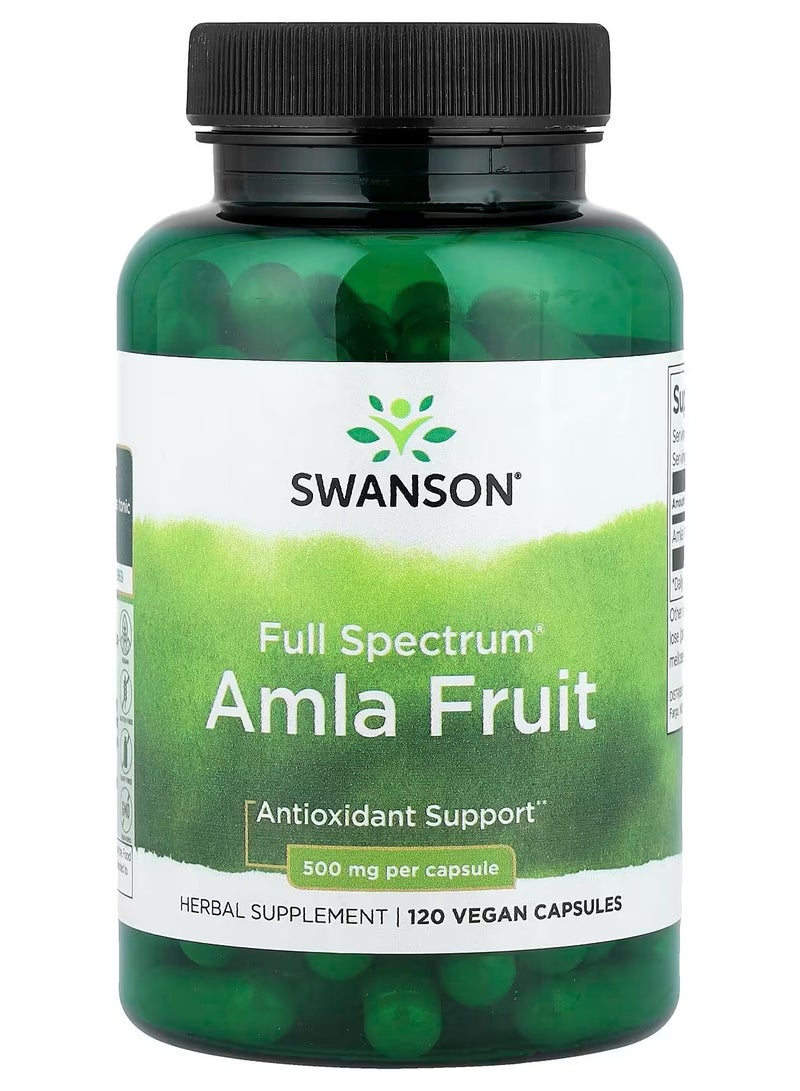 Swanson, Full Spectrum® Amla Fruit, 120 Vegan Capsules (250 mg per Capsule)
