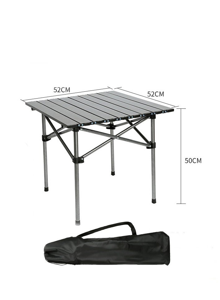 السيميا مجموعة أثاث تخييم مكونة من 5 قطع، طاولة وكراسي خارجية قابلة للطي محمولة للنزهات الترفيهية، طاولة وكراسي سفر متعددة الوظائف قابلة للطي، طاولة تخييم للشواء في الهواء الطلق، الطبخ، الحفلات، الشاطئ - Image 3