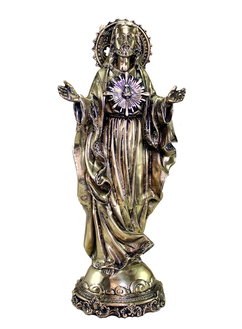 eSplanade Brass Jesus Christ Holy Statue Spiritual Idols - 16 inches (Big Size) | Religious Statues | Holy Statue of Christian - Image 1