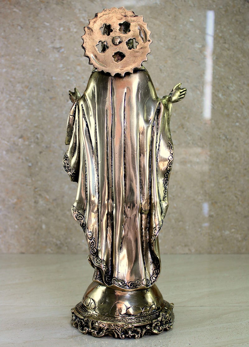 eSplanade Brass Jesus Christ Holy Statue Spiritual Idols - 16 inches (Big Size) | Religious Statues | Holy Statue of Christian - Image 4