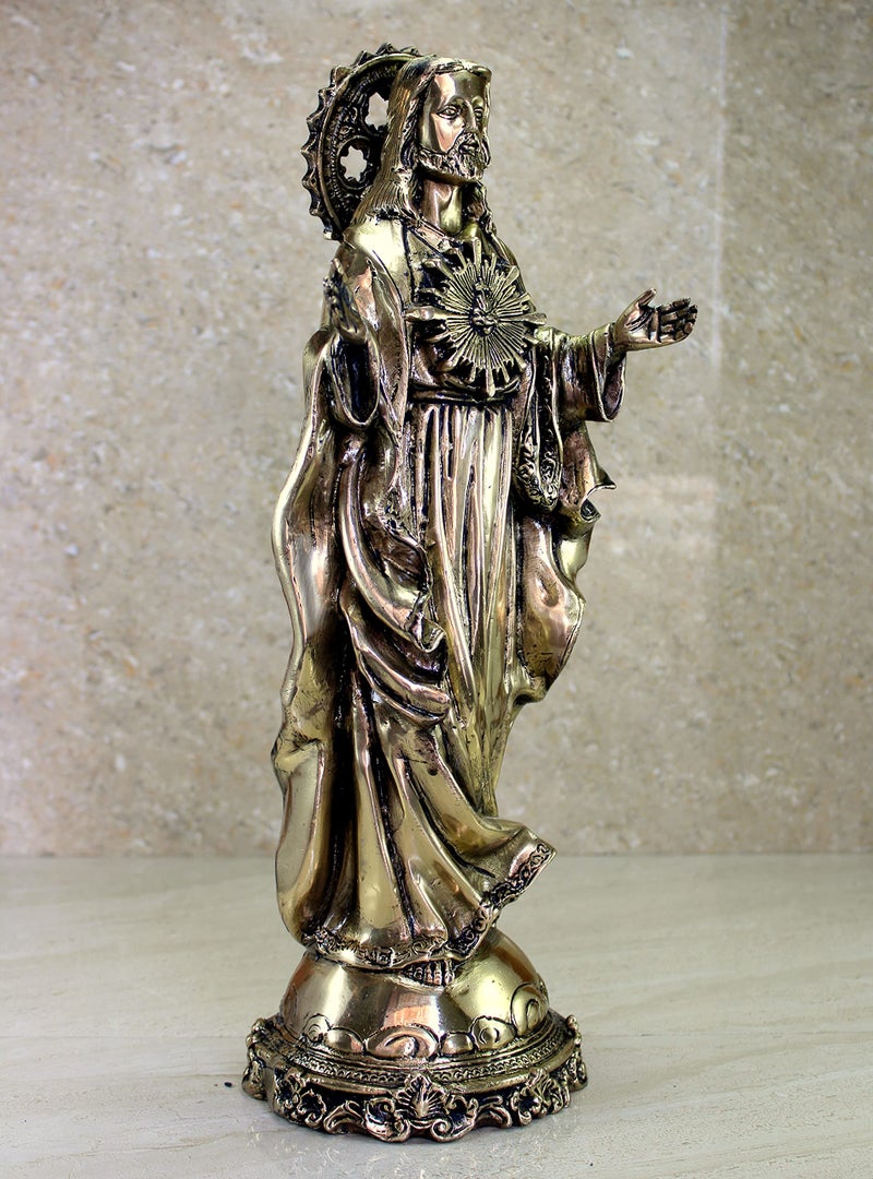 eSplanade Brass Jesus Christ Holy Statue Spiritual Idols - 16 inches (Big Size) | Religious Statues | Holy Statue of Christian - Image 2