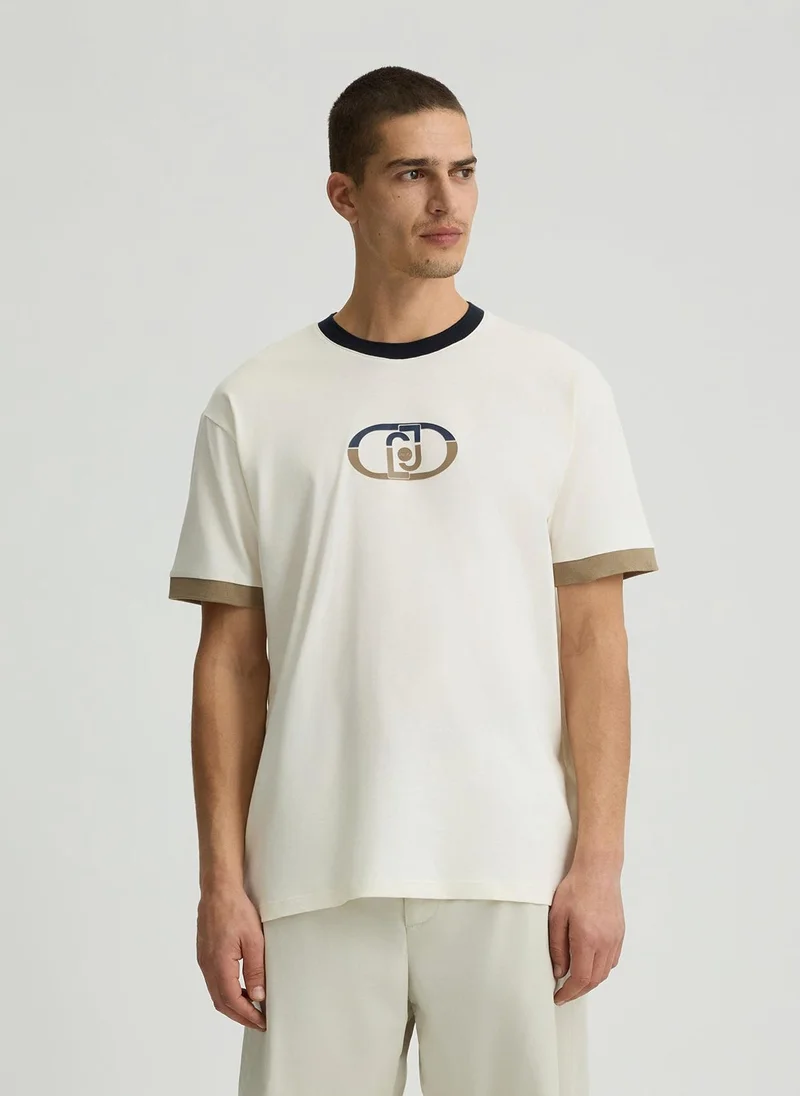 Liu Jo Cotton T-Shirt with Logo