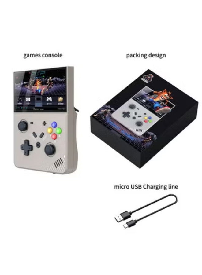 ELTRAZONE M18/R43PRO Handheld Game Machine with 4.3-Inch 3D Screen, 4K HD Display, and Large Game Library – Portable Grey Gaming Console for Home, Travel, Retro & Modern Games, Ergonomic Lightweight Pocket-Sized Entertainment Device (Without Card) - Image 3