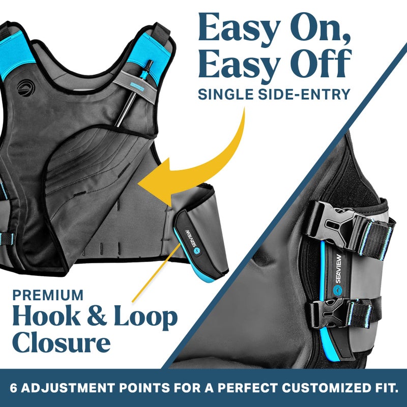 Seaview 180 Seaview Palawan Inflatable Snorkel Vest - Premium Snorkel Jacket for Adults. Balanced Flotation, Secure Lock and Comfort Fit. for Snorkeling, Paddle-Boarding and Other Low Impact Water Sports. - Image 3