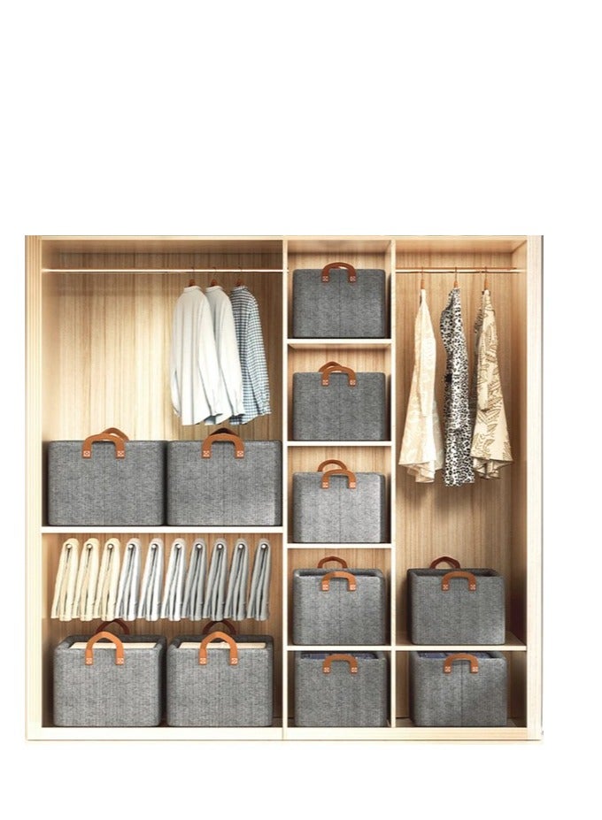 1 piece storage box, foldable and portable cloth garment organizing basket for home wardrobe  - Image 4