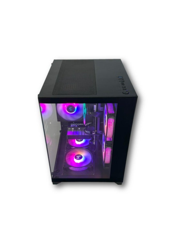 Gaming PC ECO Core i5 12400F CPU RTX 4060 GPU DDR5 H610 WIF MB DDR5 16GB RAM 1000GB SSD M.2 120 AC CPU Cooler 600w PSU  Black