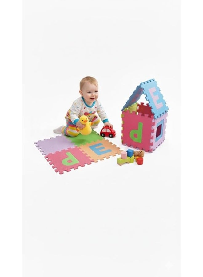 Alphabet Foam Mat for Kids – Colorful Educational EVA Foam Floor Tiles for Children Playrooms and Nurseries, Soft Safe Interlocking Learning Play Mat with English Letters for Early Education - Image 1