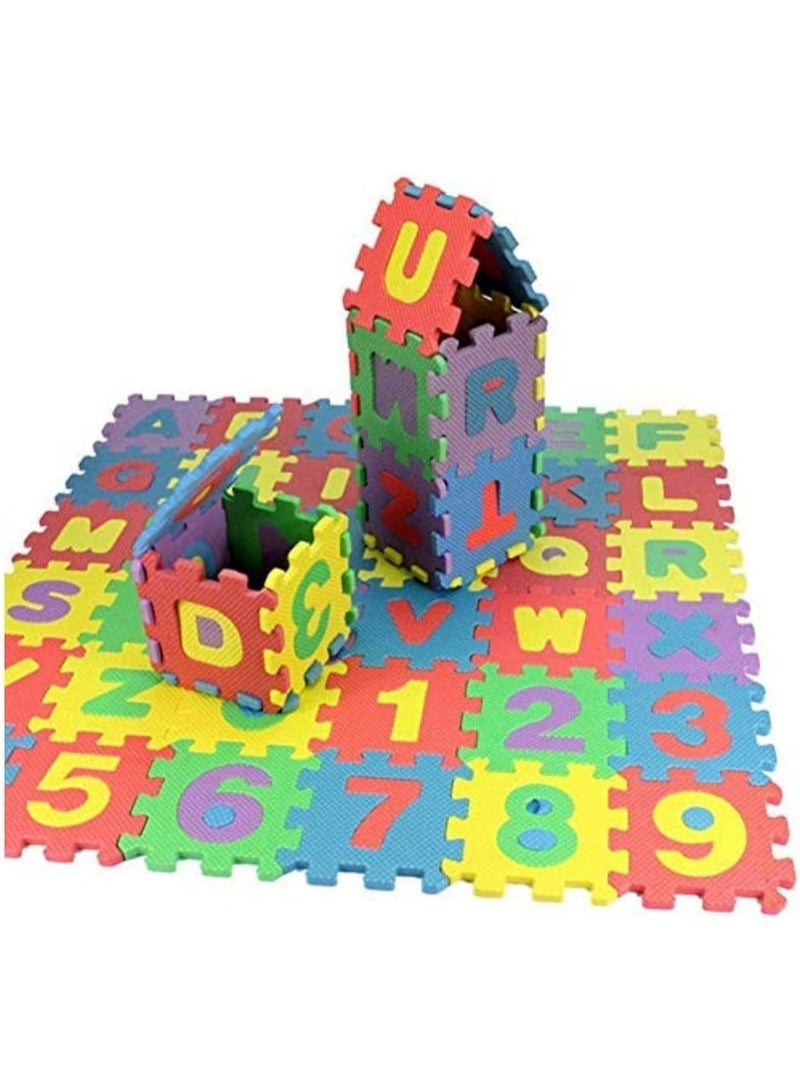 Alphabet Foam Mat for Kids – Colorful Educational EVA Foam Floor Tiles for Children Playrooms and Nurseries, Soft Safe Interlocking Learning Play Mat with English Letters for Early Education - Image 2