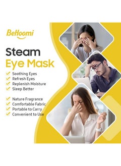 Steam Eye Mask 20 Packs Chamomile Heated Eye Mask Disposable Eye Masks Self Heating Moist Heat Warm Compress For Eyes Sleep Mask Stocking Stuffers - pzsku/ZAD65CA27485A95EA2921Z/45/_/1719221773/0352c364-b691-4ecc-80a6-54dc136335a0