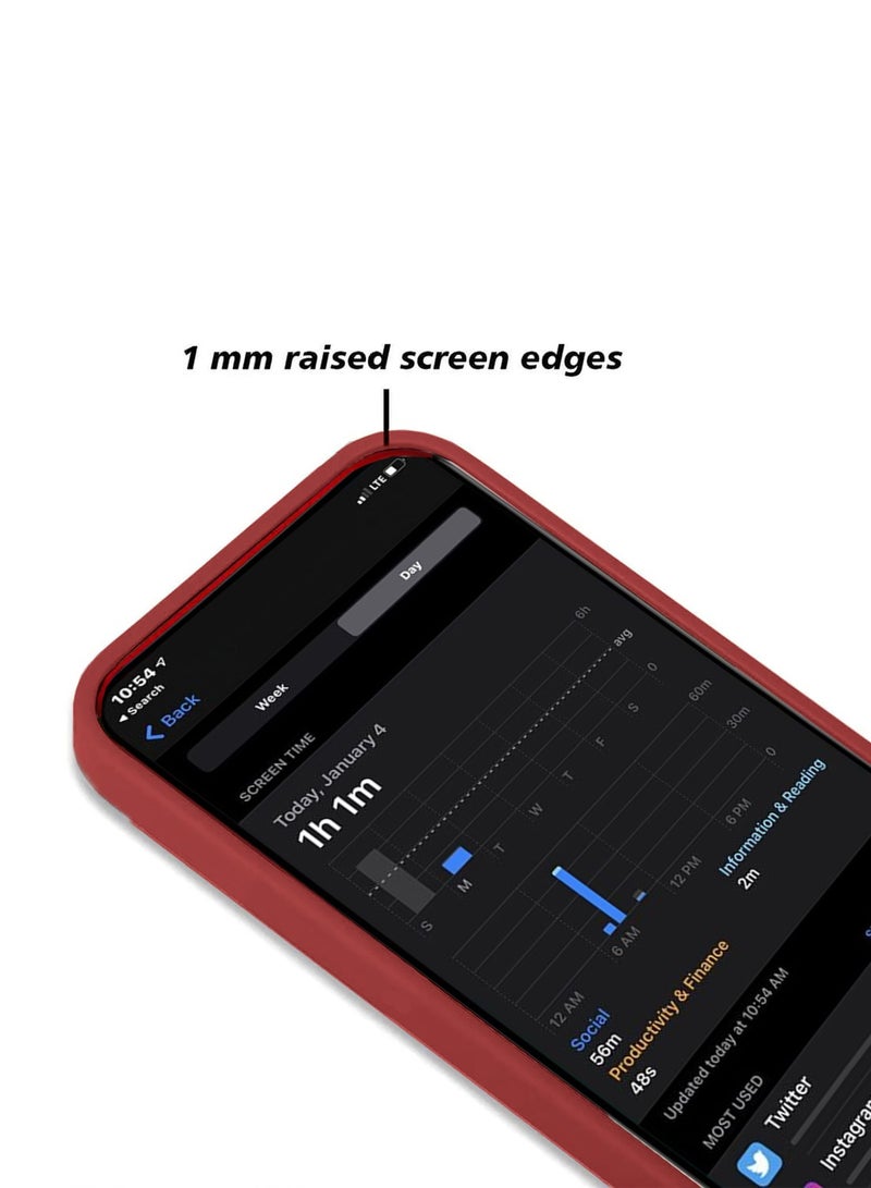 Wtech Soft Silicone Hybrid Translucent Slim Stylish Luxury Electroplated Camera Border Stand Case Cover For Samsung Galaxy S24+ / S24 Plus 5G 2024 Red - Image 4