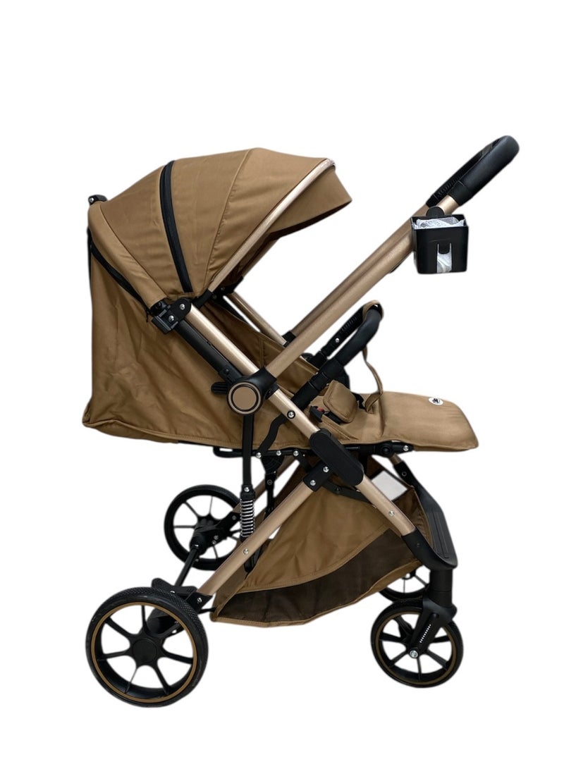 Cullar Premium Baby Stroller for Newborns & Toddlers | Lightweight Foldable Travel Pram with Adjustable Seat, Smooth Suspension Wheels, One-Hand Fold, Cup Holder & Large Storage Basket | Durable & Easy to Maneuver - Image 1