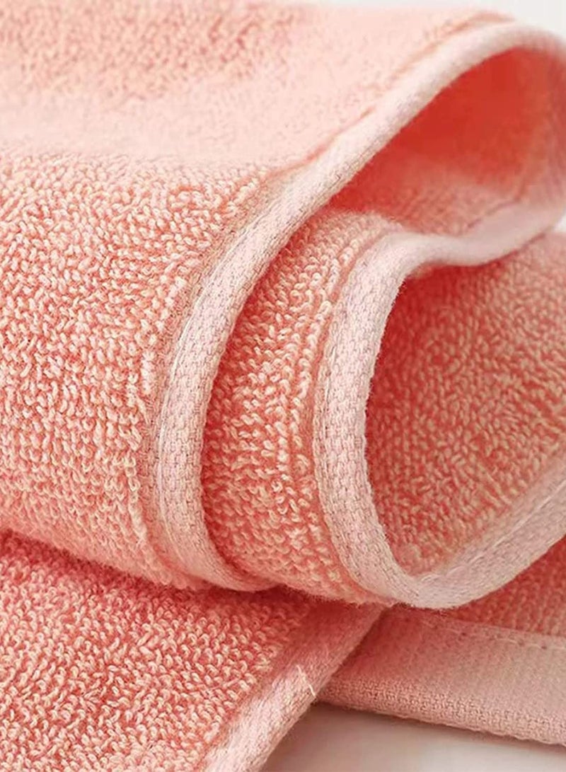 KASTWAVE Hand Towels for Bathroom Set 4 Piece, 100% Cotton Bath Hand Towel, Face Towel Soft Highly Absorbent Towels for Adults and Children for Bathroom Kitchen, 14x29 Inch (Pink White Blue Gray) - Image 2