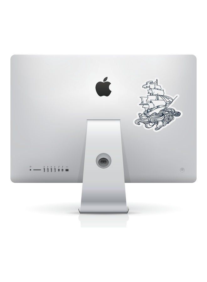 RKN Old Navy Ship Vinyl Sticker For College Stationary Notebook 6inch - Image 1