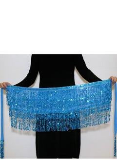 Loquat Women Hip Scarf Skirt Blue 