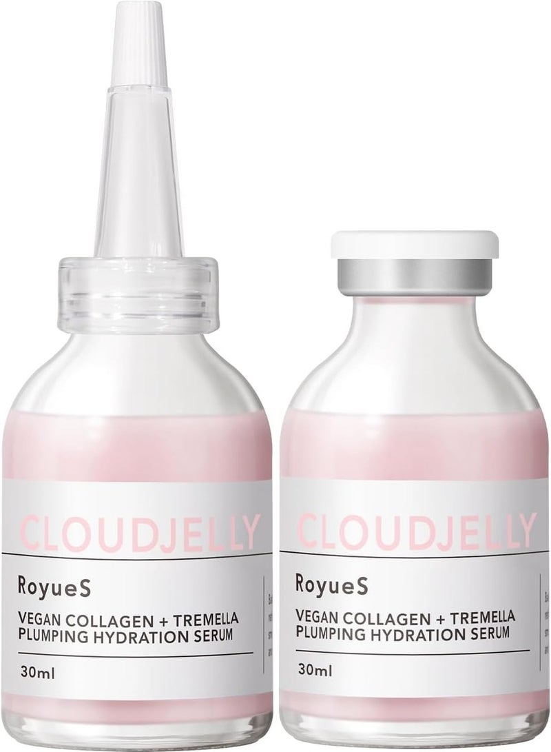رويز Pink Cloud Jelly مصل مرطب مكثف، كولاجين نباتي + مصل ترطيب تريميلا للنفخ، مصل نشط مرطب ومرطب، يحافظ على توازن الماء والزيت في البشرة، 1 أونصة سائلة - Image 1