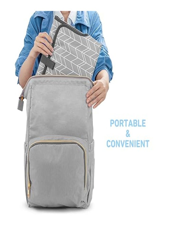 Goolsky Goolsky Portable Changing Pad for Baby|Travel Baby Changing Pads for Moms, Dads|Waterproof Portable Changing Mat with Built-in Pillow|Excellent Baby Shower/Registry Gifts  - Image 4