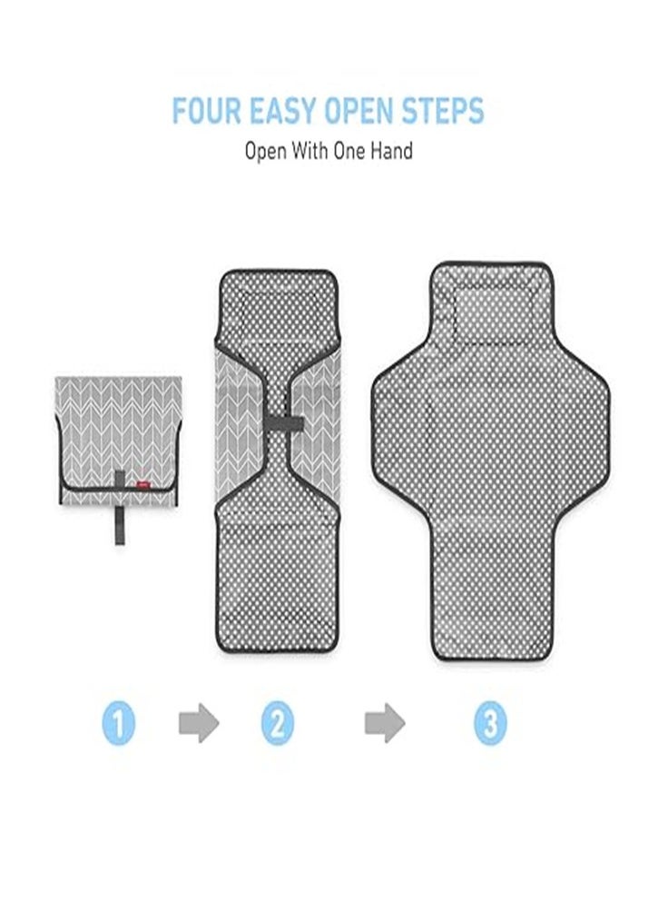 Goolsky Goolsky Portable Changing Pad for Baby|Travel Baby Changing Pads for Moms, Dads|Waterproof Portable Changing Mat with Built-in Pillow|Excellent Baby Shower/Registry Gifts  - Image 2