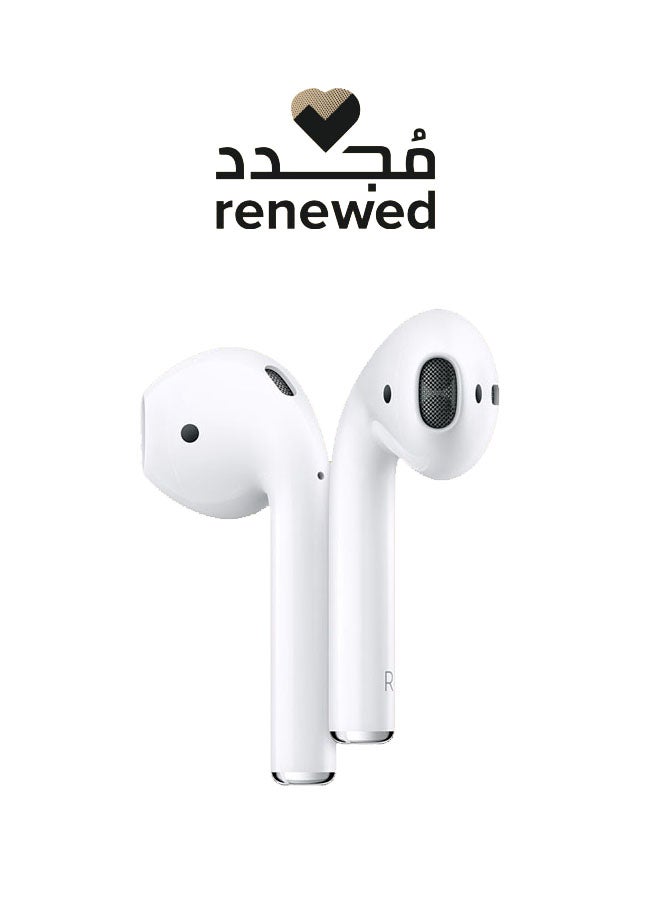 Apple Renewed - Airpods 2nd Gen With Charging Case White - Image 1
