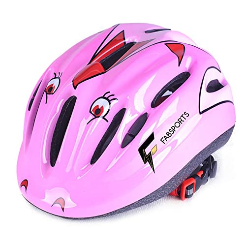 FABSPORTS Printed Safety Helmet for Kids-Boys & Girls (5-12 Years), Light Weight Bicycle/Bike Helmet, Adjustable Size, Superior Ventilation for Cycling/Skating/Skate Boarding - Image 1
