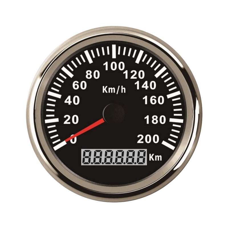 ELING Waterproof GPS Speedometer Odometer 200KMH for Car Motorbike Buggy with Backlight 85mm 12V24V
