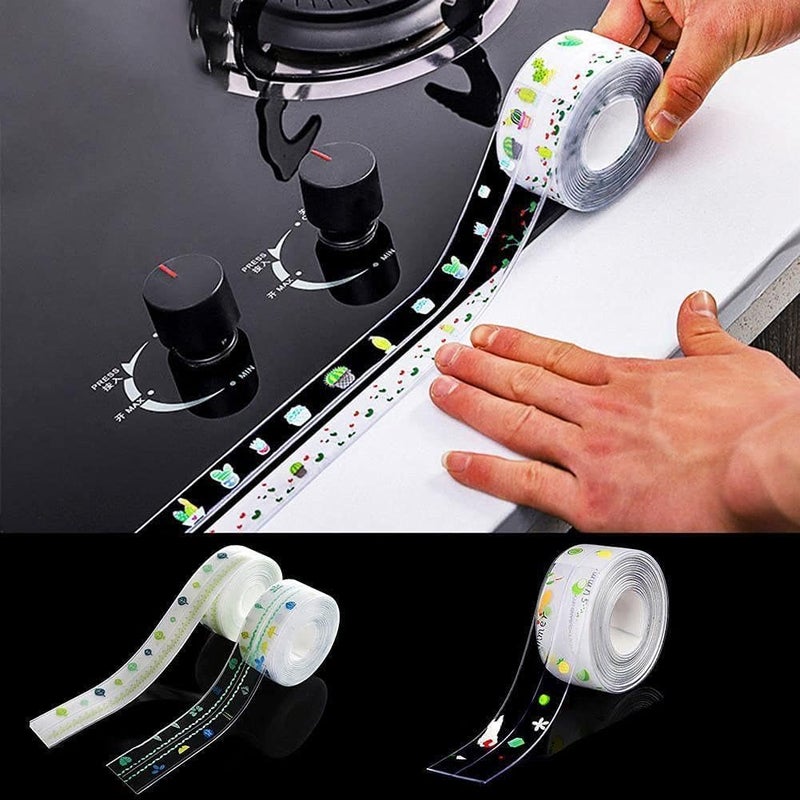 Waterproof Decorative Sealing Tape for Kitchen and Bathroom Caulk Strip for Sealing Gaps and Corners Easy Installation Moisture Resistant 3.8m x 3cm - Image 1