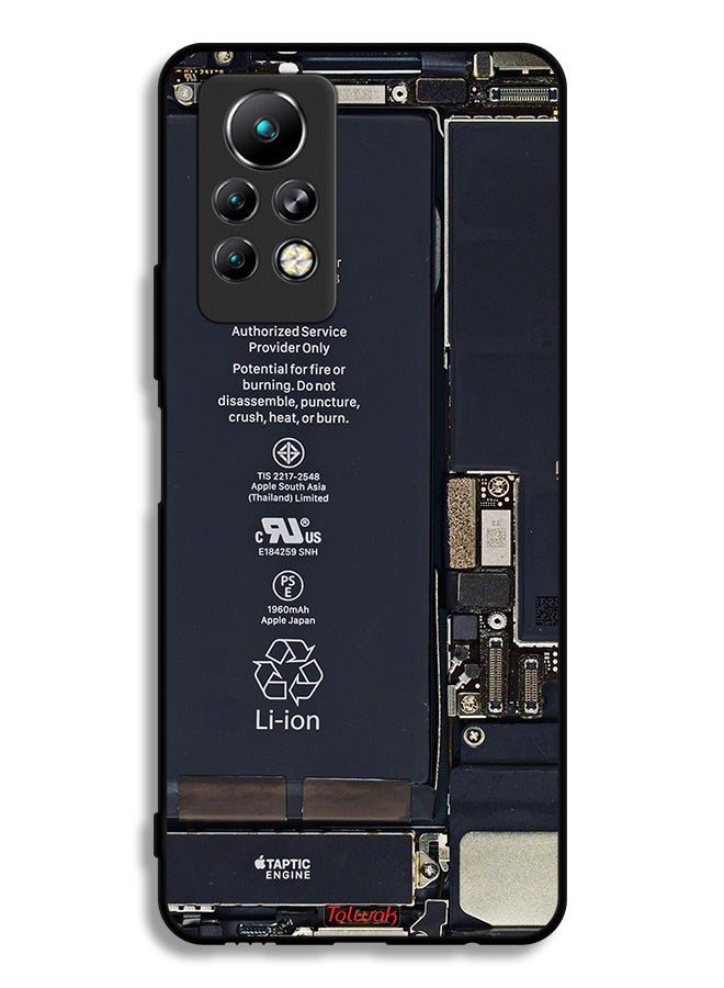 Tolwak غطاء حماية لهاتف Infinix Note 11 Pro بنمط دائرة كهربائية - Image 2