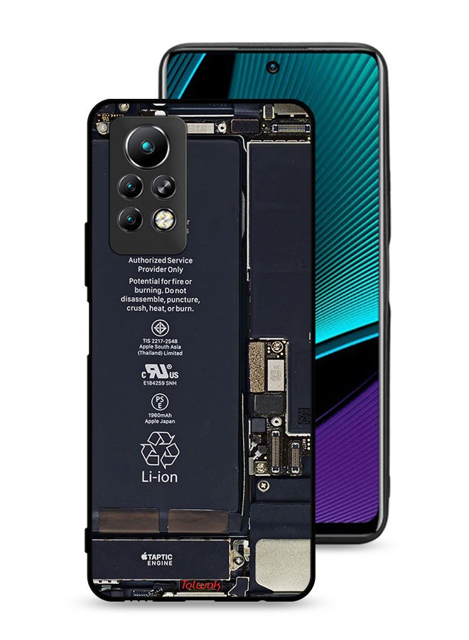 Tolwak غطاء حماية لهاتف Infinix Note 11 Pro بنمط دائرة كهربائية - Image 1