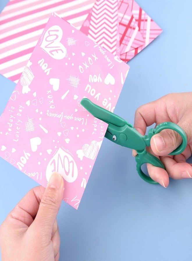 ASTARON Toddler Safety Scissors, Cute Crocodile Kids Preschool Training Scissors, Art Craft Plastic Scissors for Preschool Supplies and Scrapbooking Supplies, 3 Styles Options (Crocodile) - Image 5