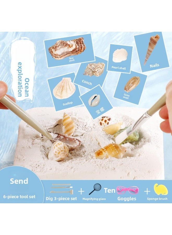 Gem Archaeological Fossil Children Boys Girls DIY Handmade Digging Colorful Crystal Diamond Pino Archaeological Gifts-Color:Pterosaur  - Image 4