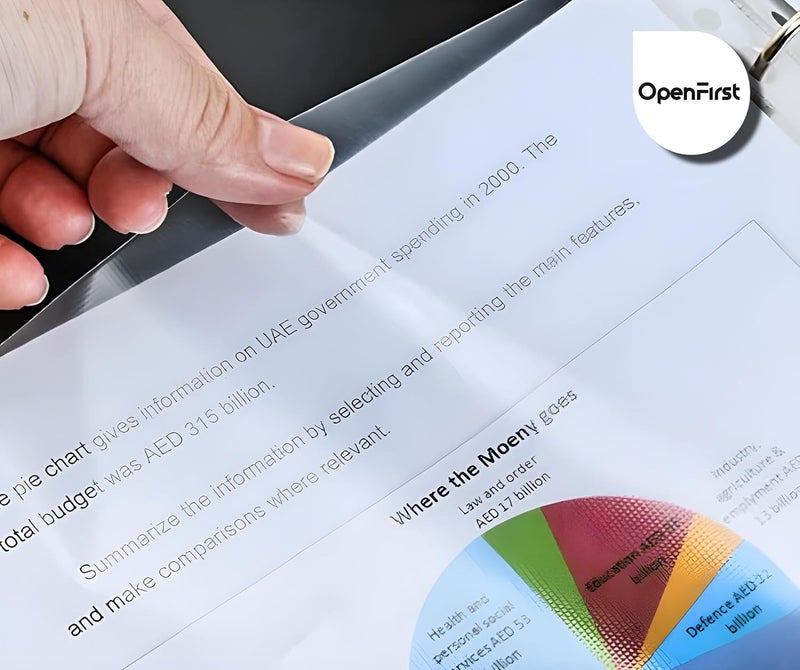 OPENFIRST ® A4 Size OHP Sheets Transparent Glossy Film 200 Micron, Pack of 30 Sheets for Tracing Art and Craft Etc - Image 4