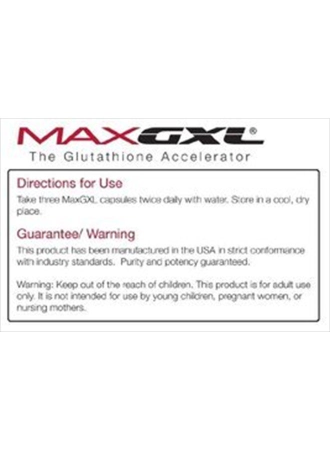 Max GXL, Unique NAC Formula, 180 Vegetable Capsules, 60 Servings