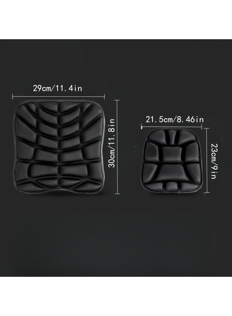 2pcs Motorcycle Seat Cushions, Large and Small, Shock Absorbing, Weatherproof, Breathable, Anti-UV, Street Bike Air Cushion, Perfect for Long Road Trips, Summer Adventures and Holiday Road Journeys - Image 3