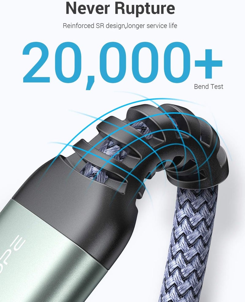 Ainope كابل تمديد USB، موسع USB، كابل تمديد USB 3.0، سلك ذكر إلى أنثى لنقل بيانات عالي متوافق مع كاميرا الويب، لوحة المفاتيح، محرك الفلاش، القرص الصلب، الطابعة، 3.3 قدم، رمادي - Image 2