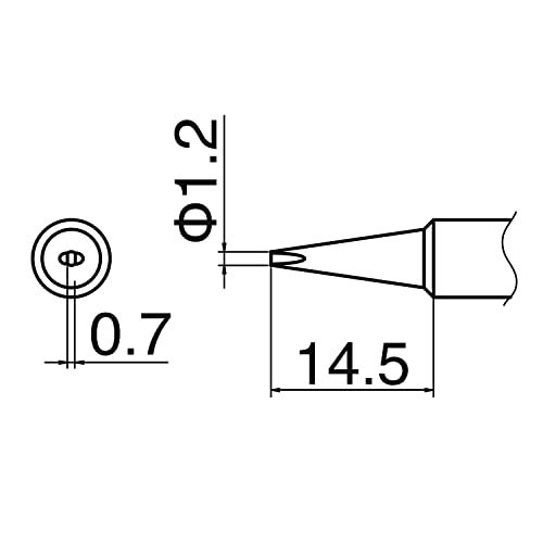 Hakko American T18-D12 Tip, 1.2D, Fx-8801, 907/900M/9 - Image 5