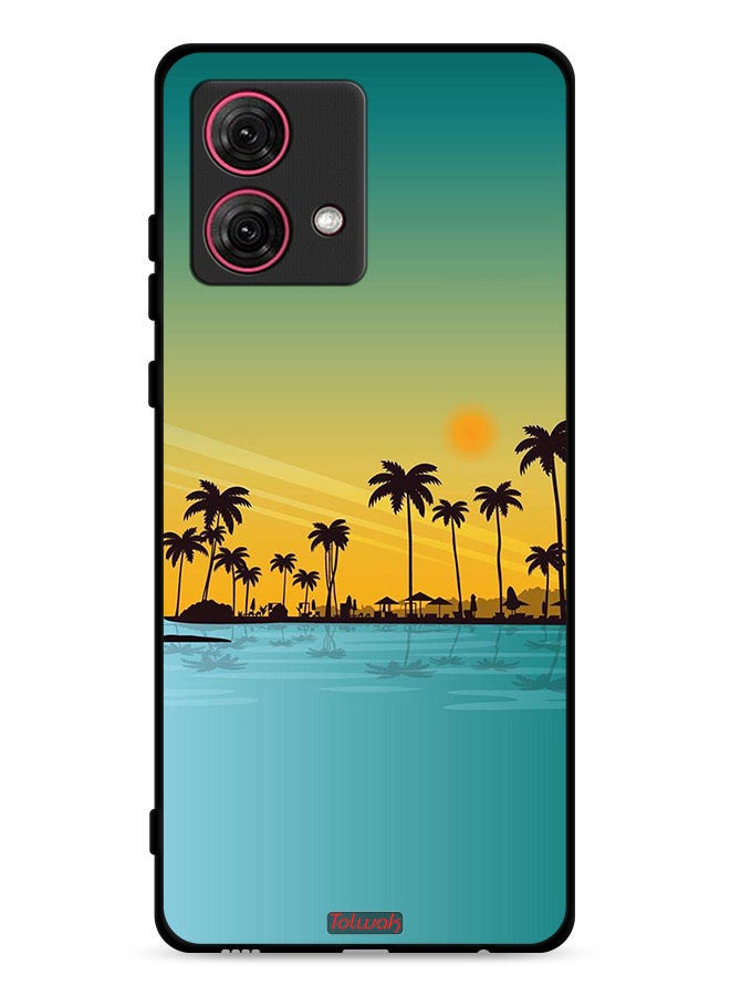 Tolwak Motorola Moto G84 5G Protective Case Cover Scenery Abstract Art - Image 1