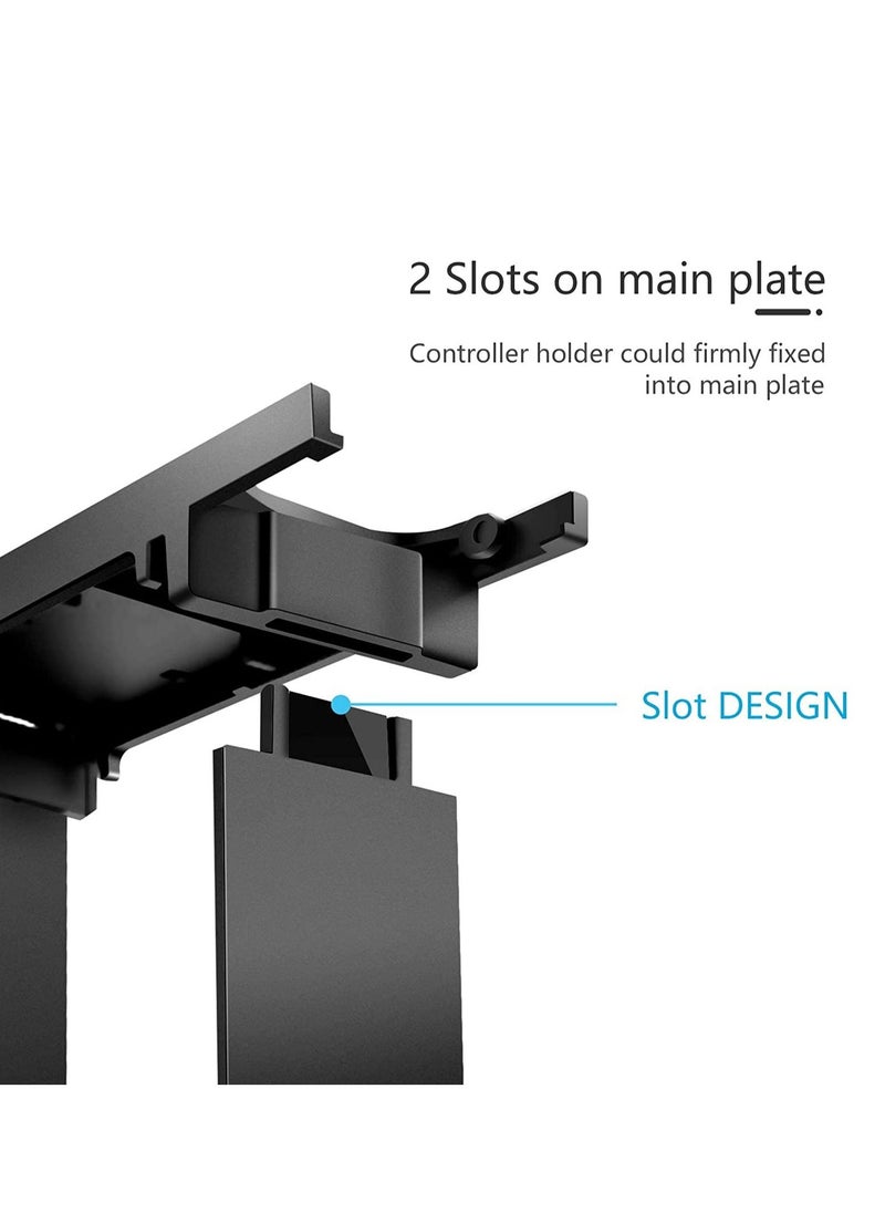 Headphone Stand Headset Holder Fit for PS5 Game Controller Compatible with PlayStation 5 Xbox Series X Mount DualSense No Screws Adhesive Tape