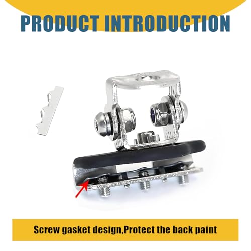 ijuicy 2 PCS Led Light Bar Mounting Brackets Adjustable Hood Led Work Light Mount Bracket Off Road Accessories Ditch Light Brackets for Off Road Truck Silver - Image 5