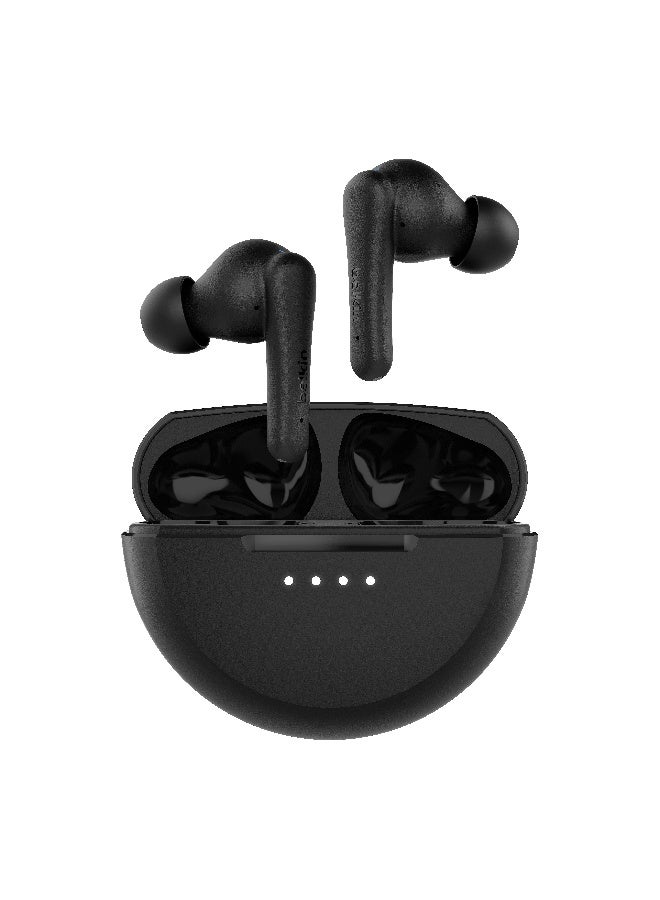 SoundForm Rhythm True Wireless Earbuds with Built-in Microphone, USB-C Fast Charging, 28H Battery Life, IPX5 Water Resistance - Bluetooth Earbuds for iPhone, iPad, Galaxy, Pixel And More - Black