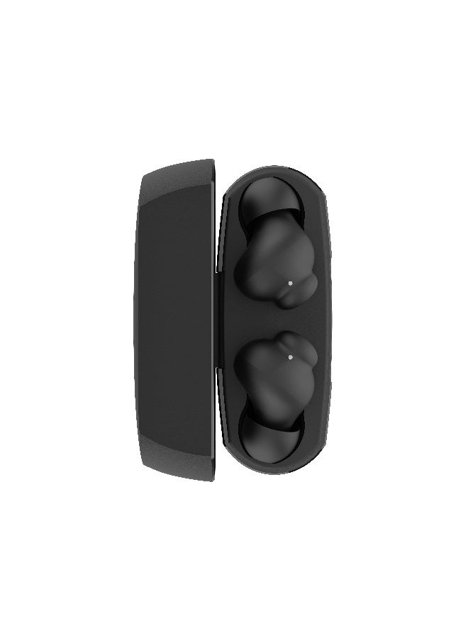 بيلكين سماعات أذن SoundForm Rhythm True لاسلكية بميكروفون، شحن سريع بمنفذ USB-C، عمر بطارية 28 ساعة، مقاومة للماء طبقًا لمعيار IPX5 - سماعات أذن بتقنية Bluetooth لأجهزة iPhone وiPad وGalaxy وPixel - أسود - Image 5