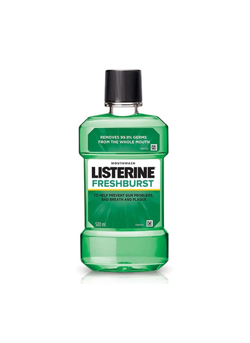 Listerine Fresh Burst Antiseptic Mouthwash 500ml 