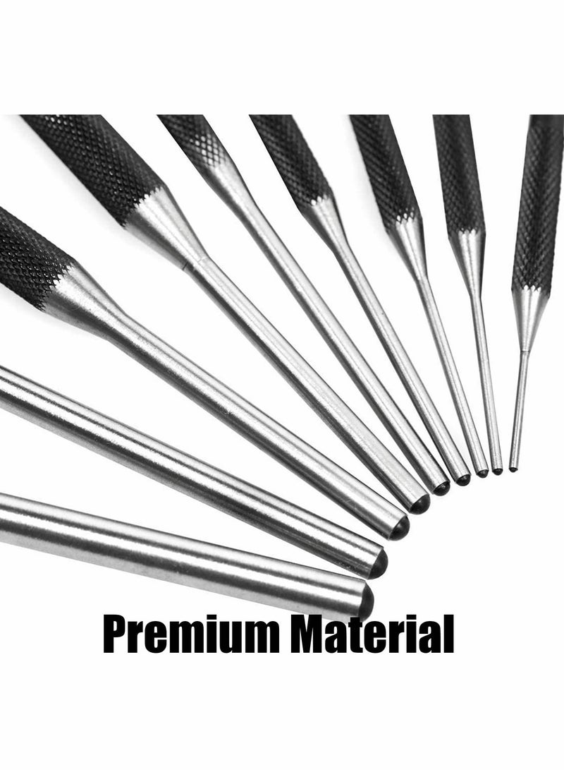 KASTWAVE Roll Pin Punch Set, 9 Pcs Center Punch Set with Storage Pouch, 40CR Steel Removing Repair Tool Metal Pin Punch - Image 3