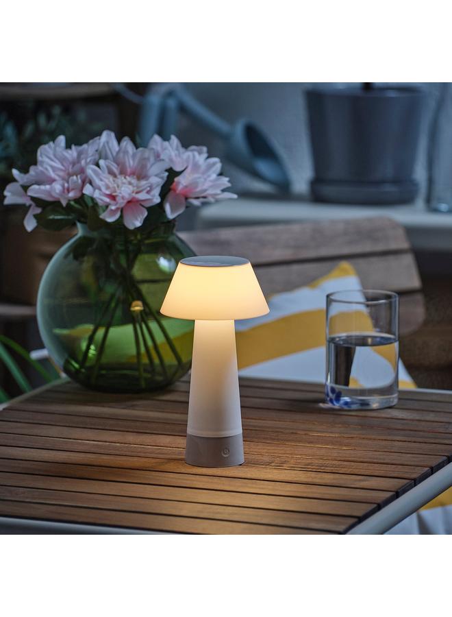 إيروريكس مصباح طاولة، يعمل بالبطارية/أبيض، 20 سم - Image 3