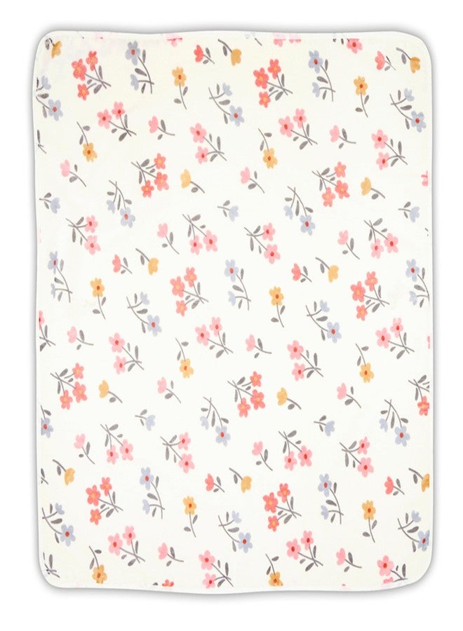 Stephan Baby Hooded Towel - Playful and Soft 100% Cotton Velour Terry Cloth, 29" Square, Floral - Image 2