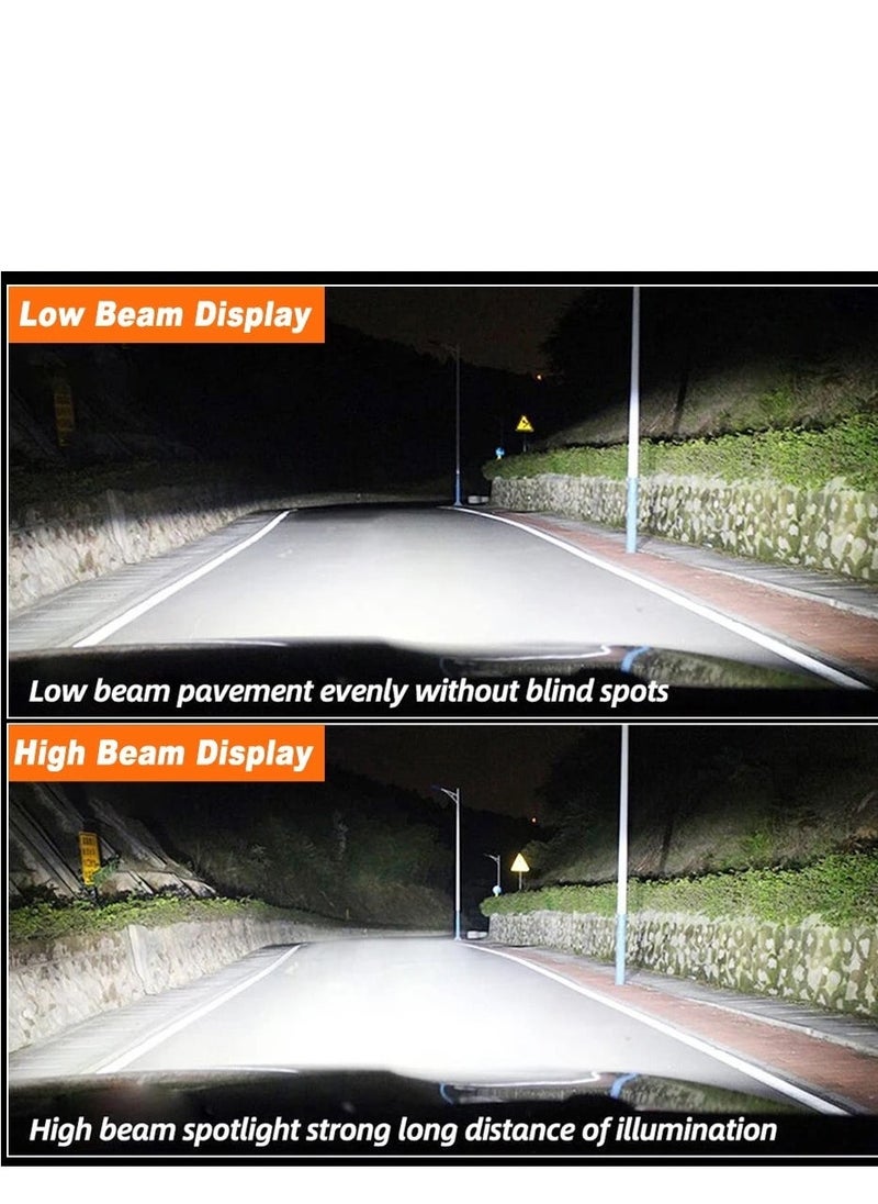 Loquat 2pieces 9005 LED HL Headlight Bulbs IP68 Waterproof Car LED Headlight Bulbs 6000K 50000LM Bright LED Headlights 2pcs ,Black - Image 4