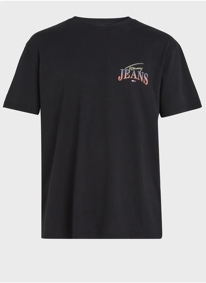 TOMMY JEANS Diamont Twist Crew Neck T-Shirt