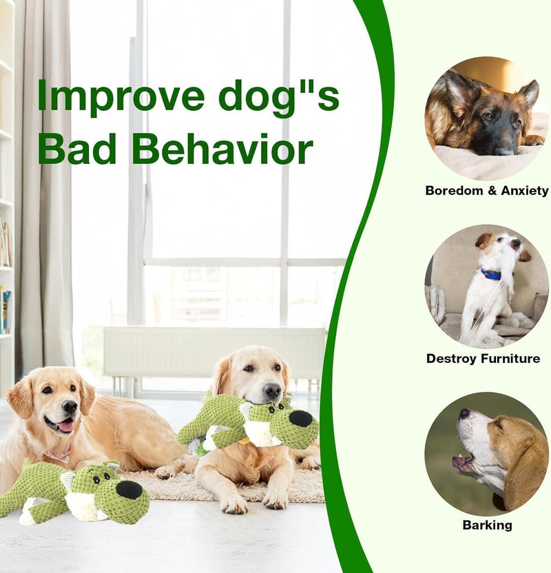 Dog Plush Toy - Durable Squeaky Chew Toy for Medium and Small Dogs - Image 3