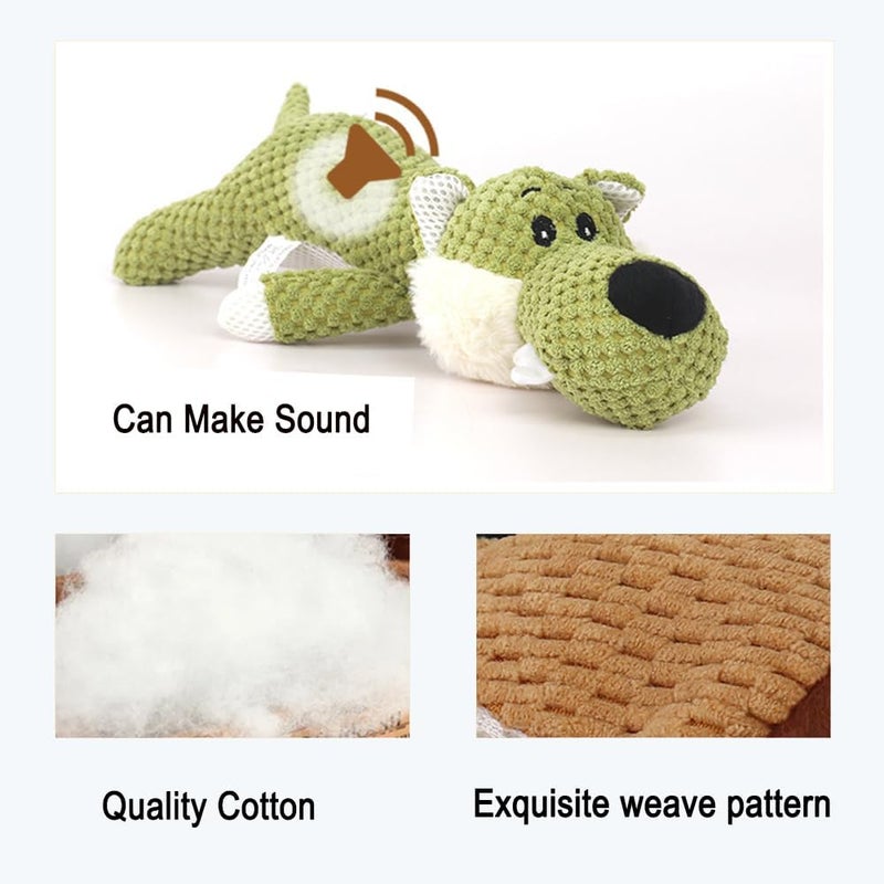 Dog Plush Toy - Durable Squeaky Chew Toy for Medium and Small Dogs - Image 2