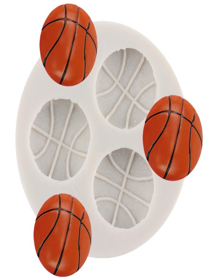MINFEIDMS Ball Silicone Molds Basketball Fondant Mold For Cake Decorating Cupcake Topper Candy Chocolate Gum Paste Polymer Clay - Image 1