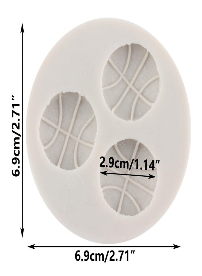 MINFEIDMS Ball Silicone Molds Basketball Fondant Mold For Cake Decorating Cupcake Topper Candy Chocolate Gum Paste Polymer Clay - Image 2