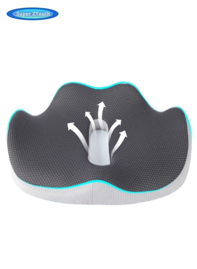 Super ZYouth Memory Foam Seat Cushion for Relieve Hemorrhoid Pain and, Back And Spine Support, Buttocks pad, Non-slip, Portable, Breathable, Suitable for Cars, Office Chair Cushions  - Image 1